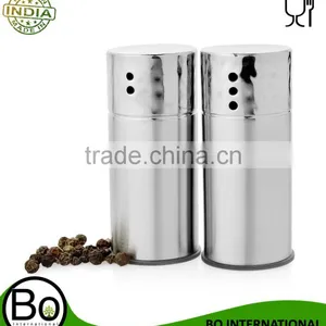 Stainless Steel Silver Shaker Hammered Salt And Pepper thumbnail-1