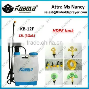 (KB-12F) HDPE 12L/3gal. Top Quality Plastic Knapsack Sprayer thumbnail-1