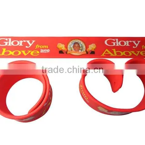 Convenient Cheap Silicone Rubber Energy Bracelet Silicone Slap Bracelet thumbnail-1