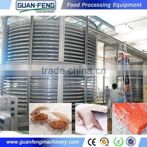 Quick Freezing Machine for Seafood Fish Fillet Spiral Fridge Freezer thumbnail-1