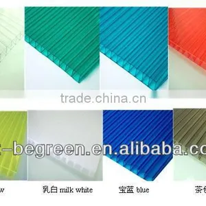 CL SHEET 8 mm Thick Double PC Sunshine Board.Greenhouse Polycarbonate Hollow Sunshine pc Sheet for Roofing thumbnail-1