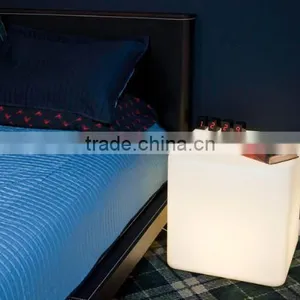 Mordern Indoor Bar Furniture Decoration Led Flash Square Stools RGB Color Changing LED Cube Light thumbnail-1
