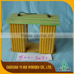 Decorative Beautiful Stand Wooden Bird House Feeder thumbnail-6