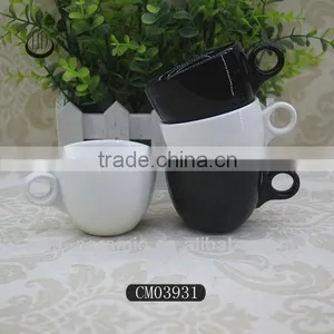 Italian Black Ceramic Espresso Cups thumbnail-1