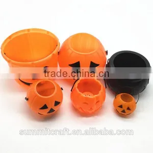Plastic Halloween Pumpkin Props Led Light up Halloween Buckets thumbnail-1