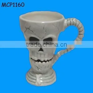 Personalized Skull Ceramic Copper Mugs Wholesale thumbnail-1