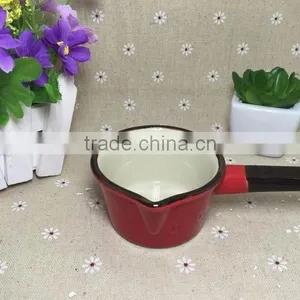 Stocked Korean Style Colorful Single Handle Cheap Ceramic Pots thumbnail-4