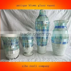 Mosaic Cheap Antique Blown Glass Vases thumbnail-1
