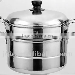 Stainnless Steel 18/8 Steamer Pot With Mirror Polish & Two-double Layer thumbnail-4