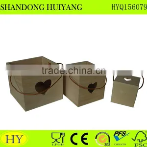 Unfinished Factory Custom Wooden Bucket thumbnail-4