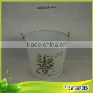 Unique Luxury Handicraft High Quality Barrel Flower Pots With Handles thumbnail-4