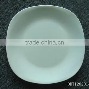 Plain White Ceramic Plate thumbnail-1