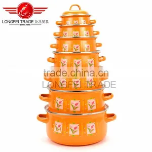 Eco-friendly Enamel Cast Iron Cookware Pot Enamel Turkey Pot Casserole thumbnail-2