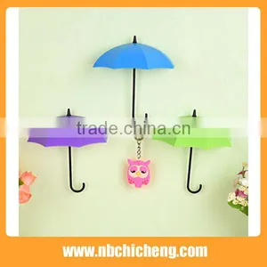 Umbrella Wall Mount Hook Key Holder Storage Stand Hanging Hooks For Bathroom Wall Shelf thumbnail-4
