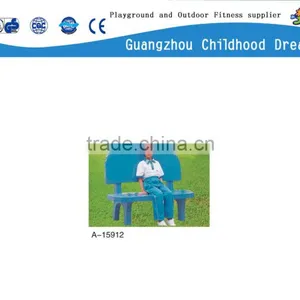 (A-15912) Outdoor Public Bench, Outdoor Concrete Bench, Outdoor Fiberglass Bench thumbnail-1