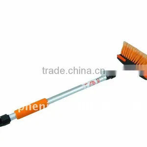 8" Flow-thru Truck RV Car Wash Brush With Long Handle thumbnail-1