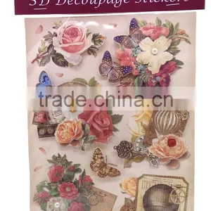 Popular Hot Sale 3D Decoupage Stickers, Craft Gift Sticker for Decoration thumbnail-1