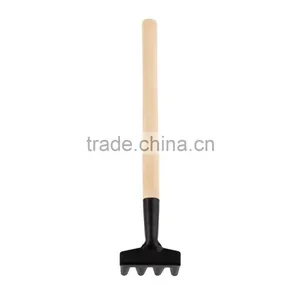 3pcs Mini Garden Gardening Plant Tools Set With Wooden Handle Shovel Rake Spade thumbnail-3