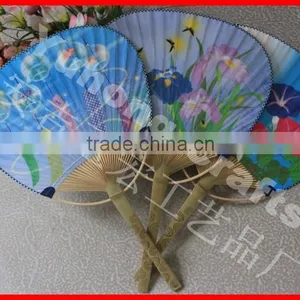 2014 Hot Custom Logo Promotion Branded Paper Fan thumbnail-6