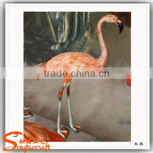 High Simulation Fiberglass Garden Statue Molds Crane Statue Red-crowned Crane Statue thumbnail-1