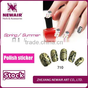 2016 VIVI Black & Gold Cool Nail Sticker Printer thumbnail-1