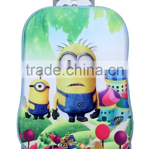 China Customize Cartoon Kids School Bag With Wheel For Boys thumbnail-2