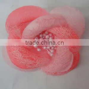 New Style Pink Rose Artificial Flower Hair Accessories thumbnail-1