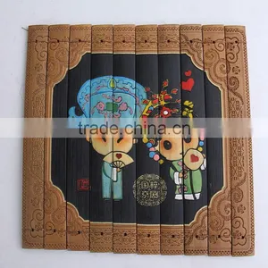Wall Decoration Panel-- Bamboo Carving / Pecking Opera thumbnail-4