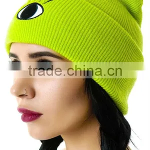 Confortable Plain Custom Knitted Beanie / 100% Acrylic Embroider Beanie thumbnail-1