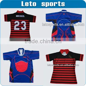 Latest Custom Rugby Jerseys/Rugby Wear With Sublimation thumbnail-1