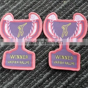 2016 China High Quality Custom Cheap Woven Patch With Iron on Backing thumbnail-5