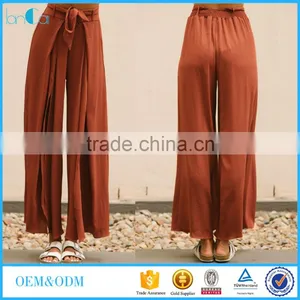 Crepe Loose Summer New Fashion Design Pants for Women thumbnail-1