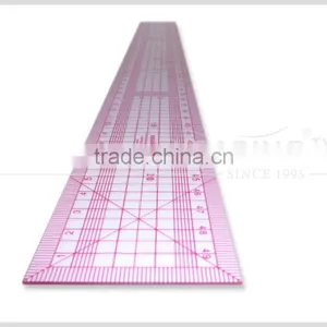 Kearing Brand Straight Sandwich Line Flexible 5*50cm Plastic Garment Ruler for Fashion Design#8001 thumbnail-2
