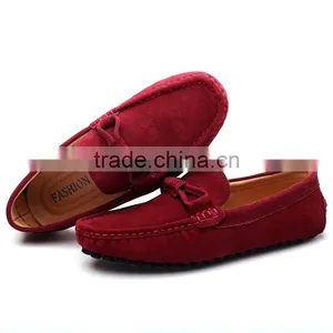 Brand Name Men Peas Shoes Stock Inventory Wholesale, Good Quality Men Stock Casual Shoes With Genuine Leather thumbnail-5