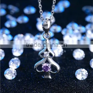 New Arrival 925 Sterling Silver Pendant Christmas Tree Pendants Jewelry thumbnail-1