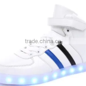 2017 Men Fashion Casual Ankle Shoes Flashing Rechargeable Wholesale thumbnail-2