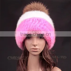 CX-C-235C Good Quality Custom Knitted Beanie, Pom Pom Plain Beanie thumbnail-5
