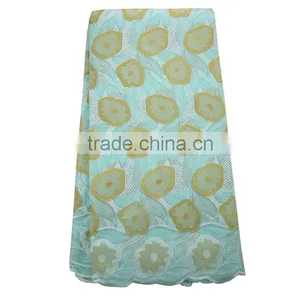 Quality Shinning Polished Cotton Lace Fabric in China SL0247 thumbnail-1