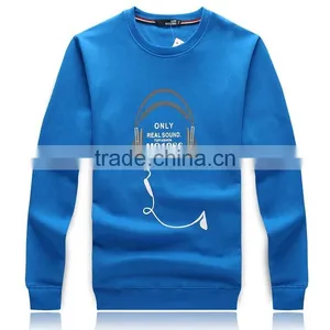 Fashion Round Neck Pullover Custom Wholesale Printing 2016 Thick Warm Fleece Multi-Color Sweatshirt Men thumbnail-6
