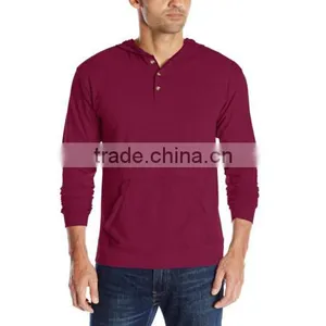 New Style Design Custom Cotton Spandex Solid Color Long Sleeve Hoodie for Men thumbnail-1