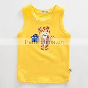 Custom Breathable Nylon Sport Kids Singlet Fashion Children Tank Top thumbnail-4