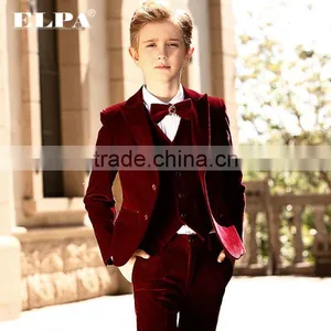 High Quality Velvet Sweat Formal Party Suits for Boys thumbnail-3