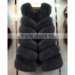 2015 Fashion Color Fox Fur Vest Wholesale Fur Clothing Fur Coat for Women thumbnail-1