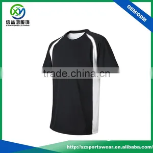 OEM Contrast Color Splicing O-neck 92%polyester 8%spandex Men t Shirt thumbnail-3