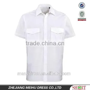 Premier Mens Short Sleeve White Airline Shirts Airline Pilot Shirts thumbnail-1