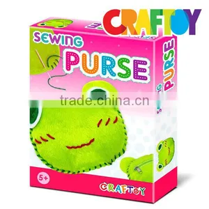 Children Crafts do it Yourself Sewing Purse Frog Purse thumbnail-2