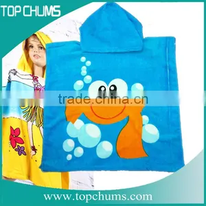 100% Cotton Printed Surf Kids Towel Poncho thumbnail-5