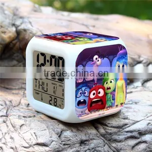 Hot Promotional Gift Alarm Clocks, Movie Inside Out Digital Clock, Inside Out Clock Cheap Price thumbnail-4