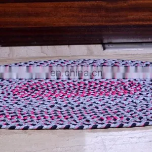 Indian Designer Handmade Rug Door Mat Floor Mat Embroidered Ethnic Art thumbnail-2
