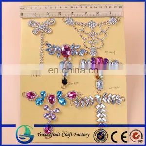 Decoration Metal and Beads Linked Shoe Chains thumbnail-1